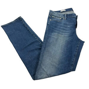 Gap‎ 1969 Women’s 33Tall Medium Wash Stretchy Real Straight Fade Jean